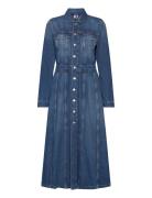 Maxi Dress Jacket Dh6038 Dresses Shirt Dresses Blue Tommy Jeans