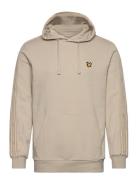 Tape Hoodie Tops Sweat-shirts & Hoodies Hoodies Beige Lyle & Scott Spo...