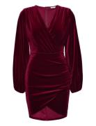 Leija Velvet Dress Dresses Evening Dresses Burgundy Bubbleroom