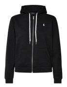 Fleece Full-Zip Hoodie Tops Sweat-shirts & Hoodies Hoodies Black Polo ...