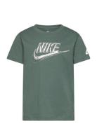 Nike Metallic Futura Tee Tops T-shirts Short-sleeved Green Nike