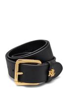 Logo-Keeper Leather Belt Belte Black Lauren Ralph Lauren