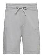 Tonal Logo Shorts Bottoms Shorts Sweat Shorts Grey HUGO