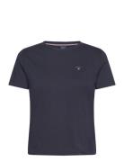 Original Shield T-Shirt Tops T-shirts & Tops Short-sleeved Navy GANT