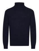 Wool Blend Turtleneck Tops Knitwear Turtlenecks Navy GANT