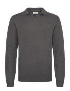 Cfkarl Polo Knit Tops Knitwear V-necks Grey Casual Friday