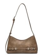 Belt Shoulder Bag Bags Top Handle Bags Brown Gina Tricot