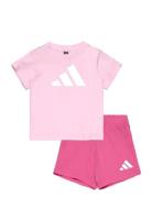 I Bl T-Set 160 Sets Sets With Short-sleeved T-shirt Pink Adidas Sports...