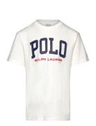 Logo Cotton Jersey Tee Tops T-shirts Short-sleeved White Ralph Lauren ...