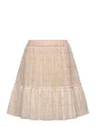 Skirt Gold Tulle Dresses & Skirts Skirts Short Skirts Beige Huttelihut