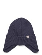 Hat Wool Knit Windstop Accessories Headwear Hats Beanie Navy Huttelihu...