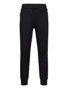 Fly Fleece Branded Zip Jogger Bottoms Sweatpants Black Lyle & Scott