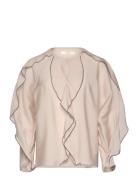 Deoraiw Blouse Tops Blouses Long-sleeved Beige InWear