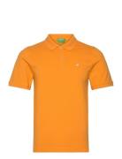 H/S Polo Shirt Tops Polos Short-sleeved Orange United Colors Of Benett...