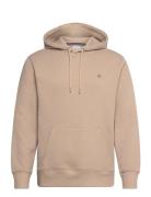 Reg Shield Hoodie Tops Sweat-shirts & Hoodies Hoodies Beige GANT