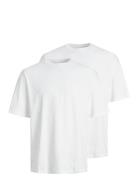 Jjebradley Tee Ss O-Neck 2Pk Mp Noos Tops T-shirts Short-sleeved White...