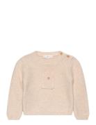 Knit Pocket Sweater Tops Knitwear Pullovers Beige Mango