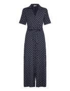 Blake Dot Jumpsuit Bottoms Jumpsuits Navy Jumperfabriken