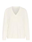 Kacharlie Knit Pullover Tops Knitwear Jumpers Cream Kaffe