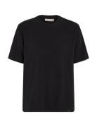 Interlock Tee Tops T-shirts Short-sleeved Black Calvin Klein Jeans