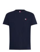 Tjm Reg Badge Tee Ext Tops T-shirts Short-sleeved Navy Tommy Jeans