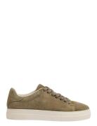 Slhdavid Chunky Suede Sneaker Noos Lave Sneakers Khaki Green Selected ...