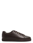 Slhevan Leather Sneaker Noos Lave Sneakers Brown Selected Homme