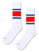 Simple Stripe Sneaker Sock Underwear Socks Regular Socks White Happy S...