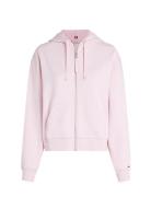 Reg Script Zip Hoodie Tops Sweat-shirts & Hoodies Hoodies Pink Tommy H...