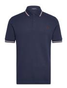 Twin Tipped Fp Shirt Tops Polos Short-sleeved Navy Fred Perry