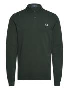L/S Plain Fp Shirt Tops Polos Long-sleeved Green Fred Perry