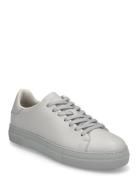 Slhdavid Chunky Leather Sneaker Noos Lave Sneakers Grey Selected Homme