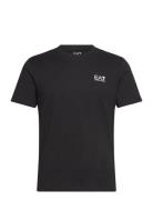 T-Shirt Tops T-shirts Short-sleeved Black EA7