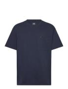 Relaxed Pocket Tee Tops T-shirts Short-sleeved Navy Lee Jeans