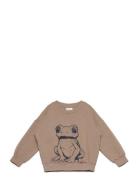 Sweatshirt Ls Tops Sweat-shirts & Hoodies Sweat-shirts Brown Minymo