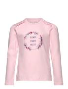 T-Shirt Ls Tops T-shirts Long-sleeved T-shirts Pink Minymo