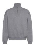 Wblee Base Half Zip Designers Sweat-shirts & Hoodies Sweat-shirts Grey...