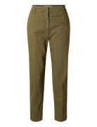 Slfvera-Rita Mw Cropped Pant Noos Bottoms Trousers Chinos Khaki Green ...