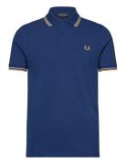 Twin Tipped Fp Shirt Tops Polos Short-sleeved Navy Fred Perry