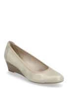 Women Court Sho Shoes Heels Pumps Classic Cream Tamaris