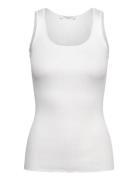 Rwbeatha Sl U-Neck Top Tops T-shirts & Tops Sleeveless White Rosemunde