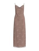 Vikatty Strap Straight Maxi Dress/Dc/Ka Maxikjole Festkjole Pink Vila