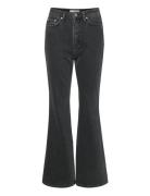 Denagz Hw Flared Jeans Bottoms Jeans Flares Black Gestuz