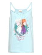 Tshirt Tops T-shirts Sleeveless Blue Frost