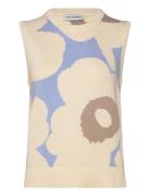 Pi Eri Unikko Vests Knitted Vests Cream Marimekko