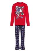 Pyjama Pyjamas Sett Red Sonic