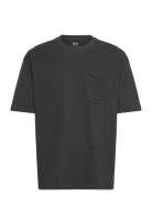 Hco. Guys Knits Tops T-shirts Short-sleeved Black Hollister