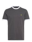 Ringer T-Shirt Tops T-shirts Short-sleeved Black Lyle & Scott