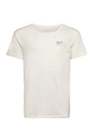 Day And Night Vintage Tops T-shirts Short-sleeved Cream Roxy