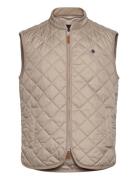 Teddy Quilted Vest Vest Beige Morris